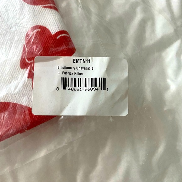 Emotionally Unavailable “Fabrick Collection” Decor Pillow - Picture 4 of 4